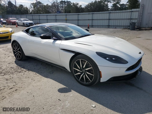 2019 Aston Martin DB11 V8 with VIN SCFRMFAW0KGL05298, listed as a Copart auction lot 41977185 with 21,000 mi miles and Non Repairable. Bid and sale history available at carsss.com. Image 4.