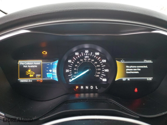 2020 Ford Fusion SE with VIN 3FA6P0HD4LR148045, listed as a Copart auction lot 73490284 with 92,552 mi miles and Salvage Title. Bid and sale history available at carsss.com. Image 9.