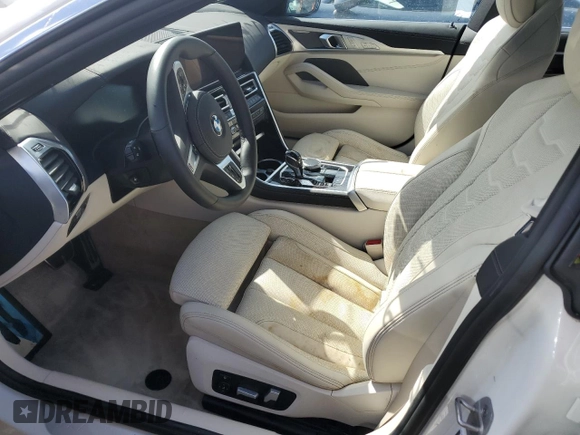 2024 BMW 8 Series 840i with VIN WBAGV2C08RCP56174, listed as a Copart auction lot 75160524 with 0 mi miles and Non Repairable. Bid and sale history available at carsss.com. Image 7.