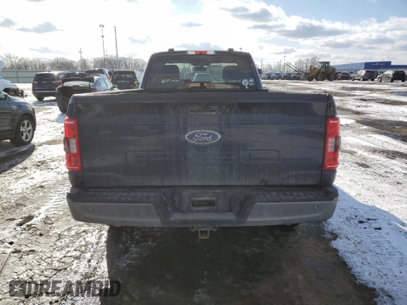 2022 Ford F-150 XL with VIN 1FTMF1E56NKD65983, listed as a Copart auction lot 44620135 with 34,275 mi miles and Clean Title. Bid and sale history available at DreamBid. Image 6.