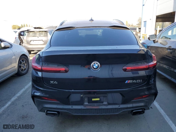 2020 BMW X4 M40i with VIN 5UX2V5C04L9D60103, listed as a Copart auction lot 72379394 with NaN miles and Salvage Title. Bid and sale history available at carsss.com. Image 6.
