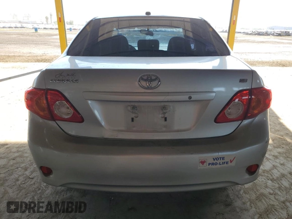 2009 Toyota Corolla with VIN JTDBL40E69J017153, listed as a Copart auction lot 52925535 with 150,630 mi miles and Salvage Title. Bid and sale history available at carsss.com. Image 6.