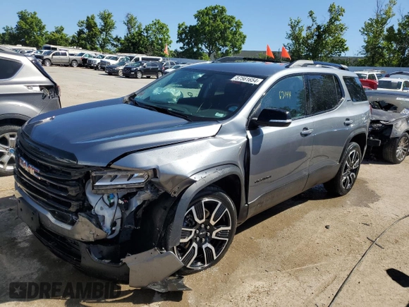 2021 GMC Acadia SLE with VIN 1GKKNRL44MZ139888, listed as a Copart auction lot 57561654 with 63,144 mi miles and Salvage Title. Bid and sale history available at carsss.com. Image 1.