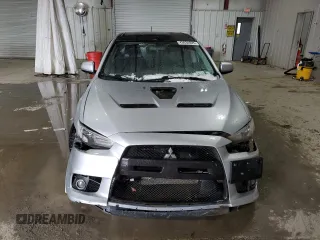 2014 Mitsubishi Lancer Evolution MR with VIN JA32W5FV6EU000610, listed as a Copart auction lot 43634925 with 62,301 mi miles and Salvage Title. Bid and sale history available at carsss.com. Image 5.