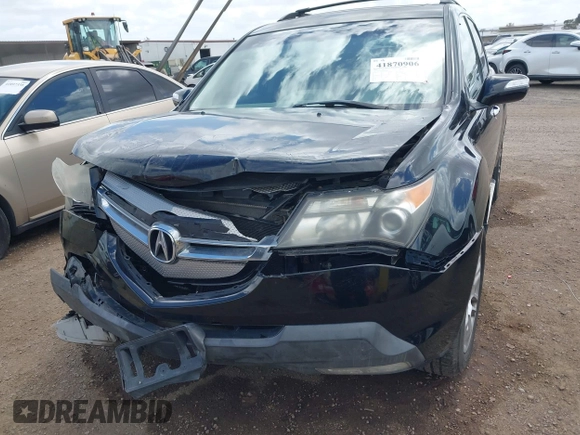 2008 Acura MDX Tech Pkg with VIN 2HNYD28318H504866, listed as a IAAI auction lot 41870906 with 130,012 mi miles. Bid and sale history available at carsss.com. Image 6.
