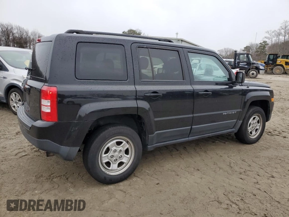 2016 Jeep Patriot Sport with VIN 1C4NJRBB9GD510128, listed as a Copart auction lot 44509685 with 142,443 mi miles and Salvage title. Bid and sale history available at DreamBid. Image 3.