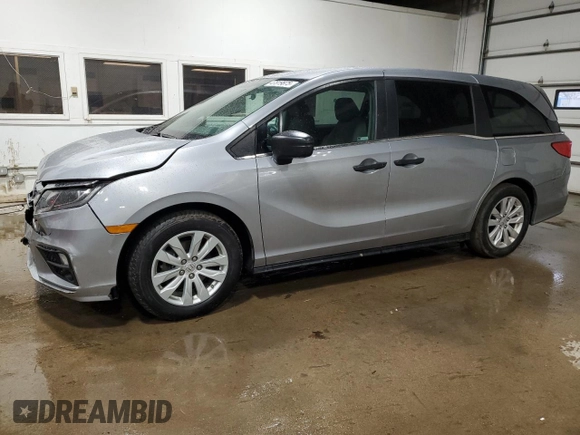 2019 Honda Odyssey LX with VIN 5FNRL6H29KB028228, listed as a Copart auction lot 47819875 with 91,169 mi miles and Salvage Title. Bid and sale history available at DreamBid. Image 1.