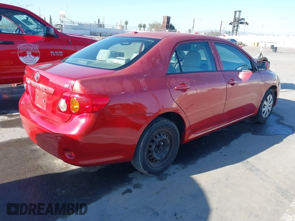 2009 Toyota Corolla with VIN JTDBL40E199074474, listed as a IAAI auction lot 41869413 with 264,873 mi miles. Bid and sale history available at carsss.com. Image 4.