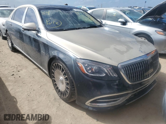 2020 Mercedes-Benz S-Class Maybach S 560 with VIN W1KUX8GB2LA555345, listed as a Copart auction lot 74053994 with 19,346 mi miles and Non Repairable. Bid and sale history available at carsss.com. Image 4.