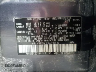 2016 Subaru Outback Premium z VIN 4S4BSAFC3G3235586, wystawiony jako Copart lot #55742415 z przebiegiem 172 261 mil mil oraz Szkoda całkowita • Salvage title. Historia ofert i sprzedaży dostępna na DreamBid. Obrazek 14.