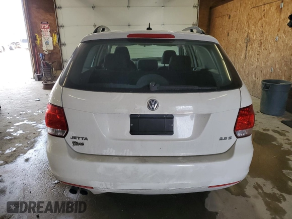 2014 Volkswagen Jetta SportWagen S with VIN 3VWPP7AJ5EM607393, listed as a Copart auction lot 53742145 with 106,782 mi miles and Salvage Title. Bid and sale history available at carsss.com. Image 6.