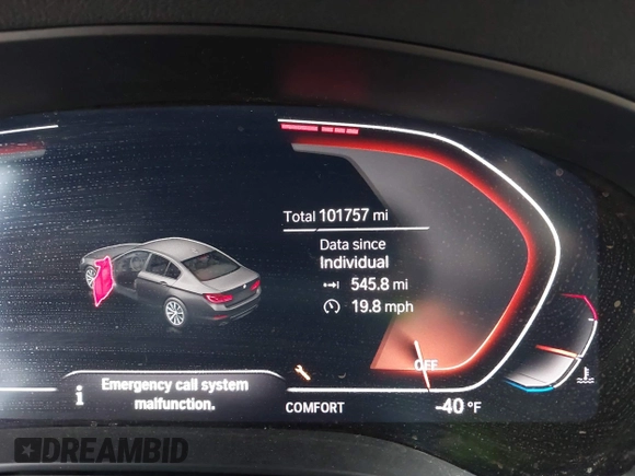 2020 BMW 5 Series 530i with VIN WBAJR3C0XLWW79930, listed as a IAAI auction lot 41482074 with 101,757 mi miles and . Bid and sale history available at DreamBid. Image 15.
