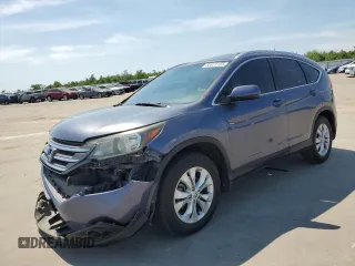2012 Honda CR-V EX-L with VIN JHLRM4H77CC012673, listed as a Copart auction lot 52631155 with 143,563 mi miles and Salvage Title. Bid and sale history available at carsss.com. Image 1.