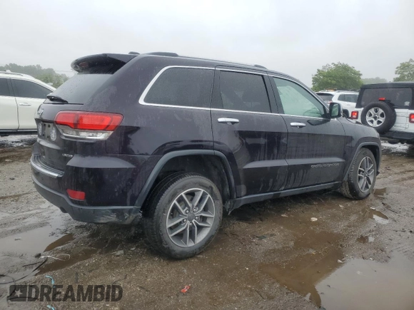2020 Jeep Grand Cherokee Limited with VIN 1C4RJFBG4LC237921, listed as a Copart auction lot 60778655 with 128,281 mi miles and Salvage title. Bid and sale history available at DreamBid. Image 3.