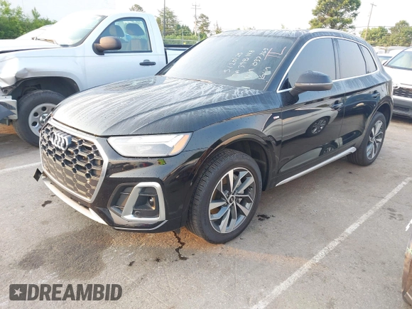 2023 Audi Q5 S line Premium with VIN WA1GAAFY0P2037363, listed as a IAAI auction lot 42372352 with 45,309 mi miles and . Bid and sale history available at DreamBid. Image 18.
