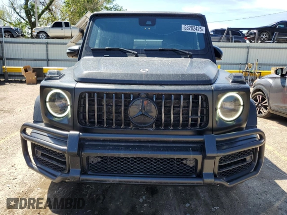 2021 Mercedes-Benz G with VIN W1NYC7HJ1MX384652, listed as a Copart auction lot 53282425 with 92,829 mi miles and Salvage Title. Bid and sale history available at carsss.com. Image 5.