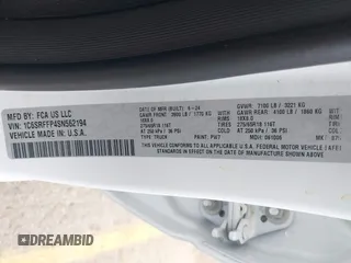 2025 Ram 1500 Big Horn z VIN 1C6SRFFP4SN562194, wystawiony jako IAAI lot #42213184 z przebiegiem 25 704 mil mil oraz . Historia ofert i sprzedaży dostępna na DreamBid. Obrazek 9.