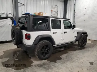 2023 Jeep Wrangler Sport S with VIN 1C4HJXDN1PW628218, listed as a Copart auction lot 48355205 with 32,009 mi miles and Salvage title. Bid and sale history available at DreamBid. Image 3.