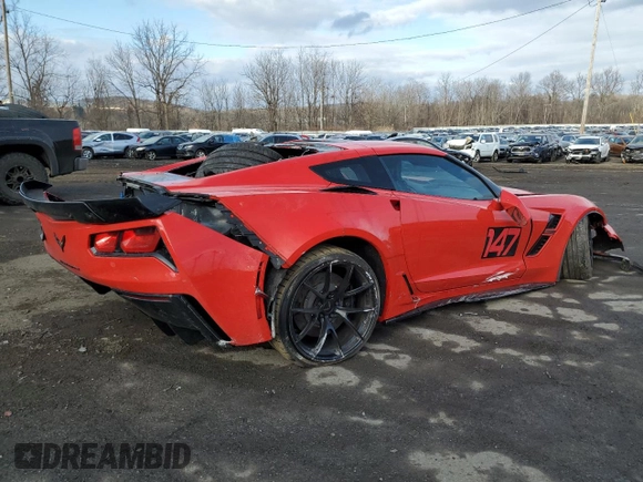 2017 Chevrolet Corvette Grand Sport 2LT with VIN 1G1YY2D78H5118271, listed as a Copart auction lot 88959095 with 0 mi miles and Salvage Title. Bid and sale history available at carsss.com. Image 3.