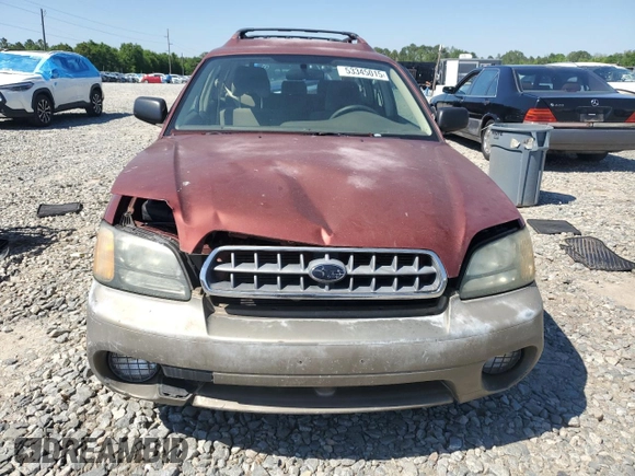 2003 Subaru Legacy Outback with VIN 4S3BH675937605264, listed as a Copart auction lot 53345015 with 221,510 mi miles and Salvage title. Bid and sale history available at DreamBid. Image 5.