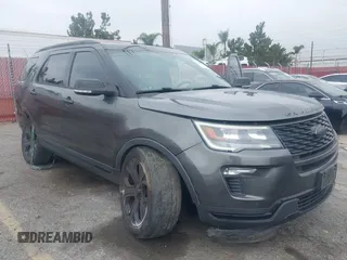 2018 Ford Explorer Sport with VIN 1FM5K8GT8JGB79584, listed as a IAAI auction lot 41894627 with 99,143 mi miles and . Bid and sale history available at DreamBid. Image 6.