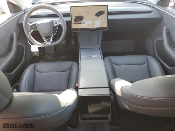 2024 Tesla Model 3 Long Range with VIN 5YJ3E1EB3RF834793, listed as a Copart auction lot 46839595 with 4,588 mi miles and Salvage Title. Bid and sale history available at carsss.com. Image 8.
