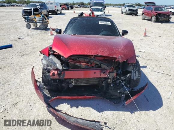 2021 Mazda MX-5 Miata Sport with VIN JM1NDAB7XM0452716, listed as a Copart auction lot 48001955 with 19,168 mi miles and Salvage title. Bid and sale history available at DreamBid. Image 5.