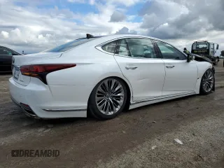 2023 Lexus LS with VIN JTHD51FF4P5018212, listed as a Copart auction lot 38629154 with 6,546 mi miles. Bid and sale history available at carsss.com. Image 3.