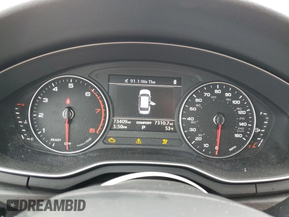 2017 Audi allroad A4 Premium with VIN WA17NAF41HA111804, listed as a Copart auction lot 71710403 with 73,409 mi miles and . Bid and sale history available at DreamBid. Image 9.