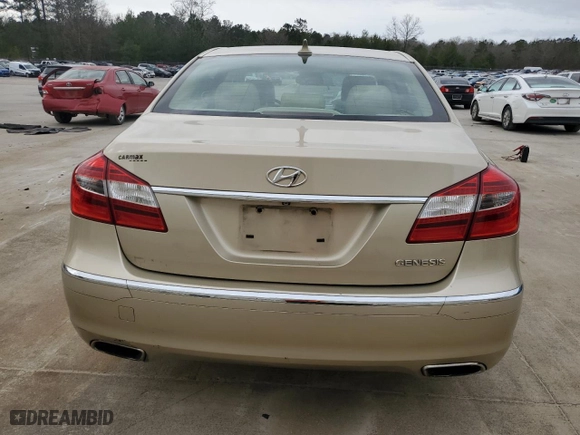 2012 Hyundai Genesis 3.8L with VIN KMHGC4DD2CU185395, listed as a Copart auction lot 47759835 with 87,845 mi miles and Salvage Title. Bid and sale history available at carsss.com. Image 6.