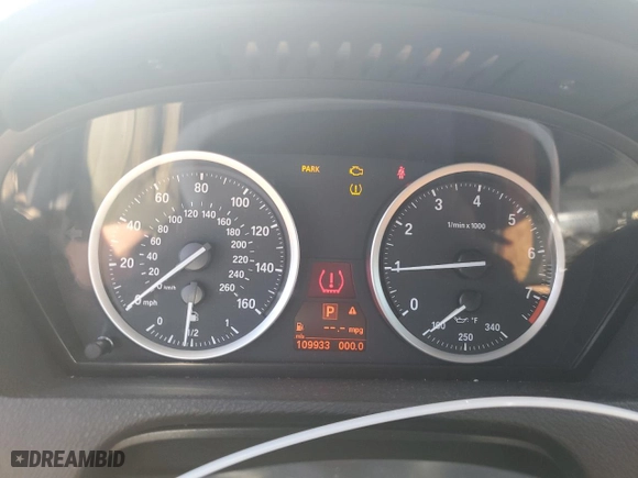 2012 BMW X6 50i with VIN 5UXFG8C59CLZ97030, listed as a Copart auction lot 53632795 with 109,933 mi miles and Clean Title. Bid and sale history available at carsss.com. Image 9.