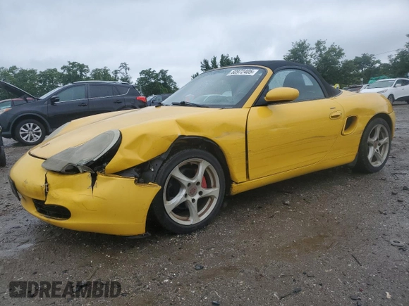 2002 Porsche Boxster with VIN WP0CA29802U623712, listed as a Copart auction lot 60972405 with 99,584 mi miles and Salvage title. Bid and sale history available at DreamBid. Image 1.