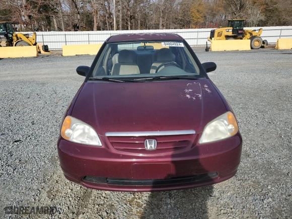 2002 Honda Civic LX with VIN 1HGES16632L034065, listed as a Copart auction lot 84804924 with 130,102 mi miles and Salvage Title. Bid and sale history available at carsss.com. Image 5.