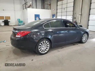 2011 Buick Regal CXL RL6 with VIN W04GU5GC9B1023316, listed as a Copart auction lot 43028995 with 0 mi miles and Salvage Title. Bid and sale history available at carsss.com. Image 3.