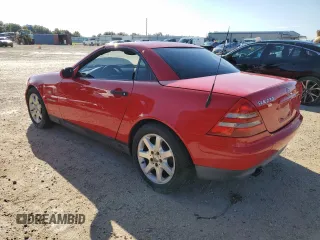 2000 Mercedes-Benz SLK-Class Kompressor with VIN WDBKK47F2YF161123, listed as a Copart auction lot 74316614 with 95,071 mi miles and Salvage Title. Bid and sale history available at carsss.com. Image 2.