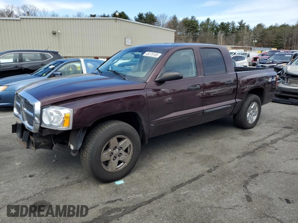 2005 Dodge Dakota SLT with VIN 1D7HW48N95S167516, listed as a Copart auction lot 49378105 with Not Provided miles and Salvage Title. Bid and sale history available at DreamBid. Image 1.