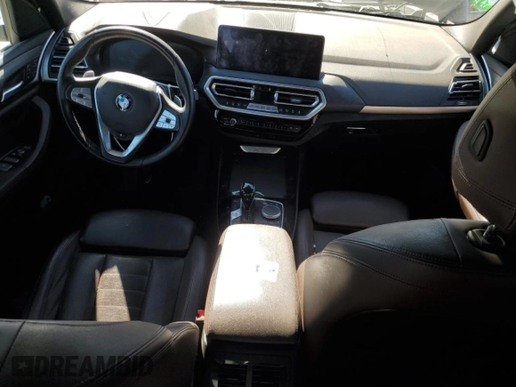 2022 BMW X3 sDrive30i with VIN 5UX43DP03N9K85901, listed as a Copart auction lot 47932955 with Not Provided miles and Salvage Title. Bid and sale history available at DreamBid. Image 8.