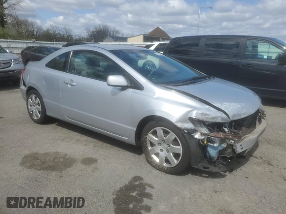 2010 Honda Civic Cpe LX with VIN 2HGFG1B65AH530525, listed as a Copart auction lot 53235325 with 156,429 mi miles and Salvage Title. Bid and sale history available at carsss.com. Image 4.