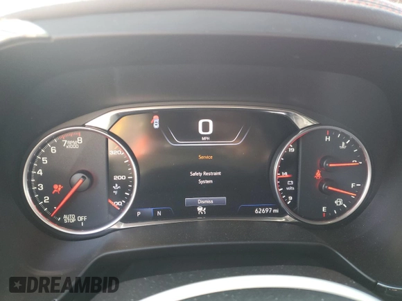 2020 Chevrolet Blazer RS with VIN 3GNKBKRS8LS551946, listed as a Copart auction lot 53561305 with 62,697 mi miles and Salvage title. Bid and sale history available at DreamBid. Image 9.