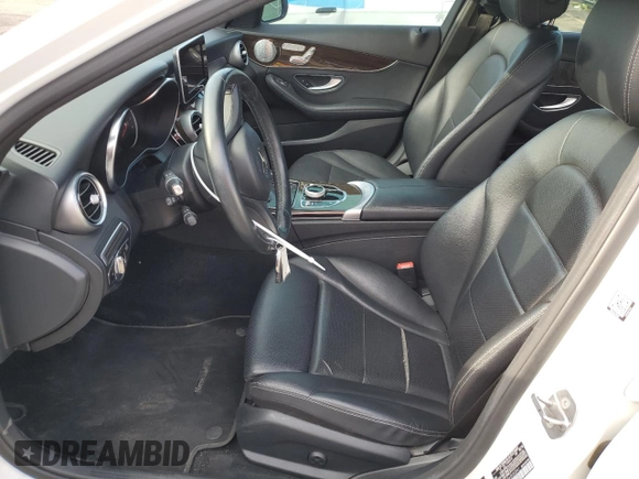2018 Mercedes-Benz C 300 with VIN WDDWF4KB4JR393941, listed as a Copart auction lot 58537295 with 66,352 mi miles and Salvage title. Bid and sale history available at DreamBid. Image 7.