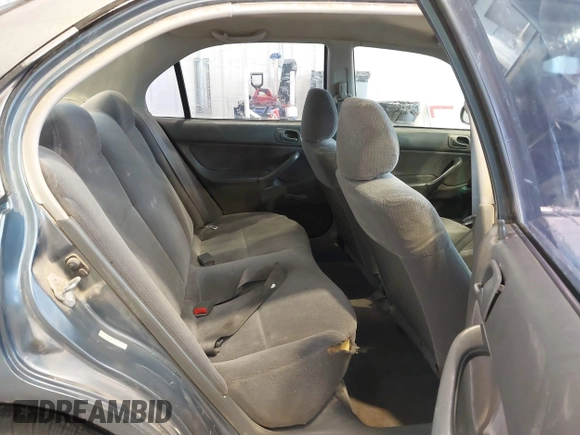 1998 Honda Civic DX with VIN JHMEJ6622WS000401, listed as a IAAI auction lot 41588057 with 296,638 mi miles. Bid and sale history available at carsss.com. Image 8.
