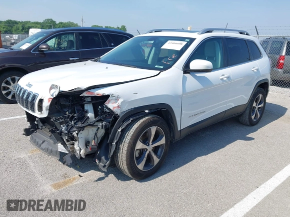 2019 Jeep Cherokee Limited with VIN 1C4PJMDNXKD393171, listed as a IAAI auction lot 42406608 with 57,574 mi miles and . Bid and sale history available at DreamBid. Image 18.
