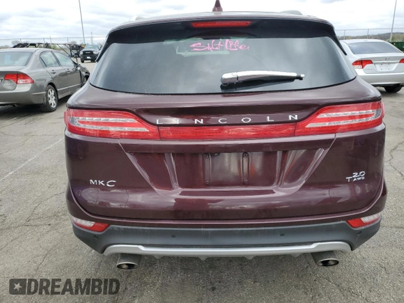 2018 Lincoln MKC Select with VIN 5LMCJ2D94JUL13697, listed as a Copart auction lot 52852685 with 38,395 mi miles and Salvage title. Bid and sale history available at DreamBid. Image 6.