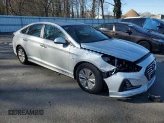 2018 Hyundai Sonata Hybrid SE with VIN KMHE24L31JA082504, listed as a Copart auction lot 88340645 with 91,148 mi miles and Salvage Title. Bid and sale history available at carsss.com. Image 4.