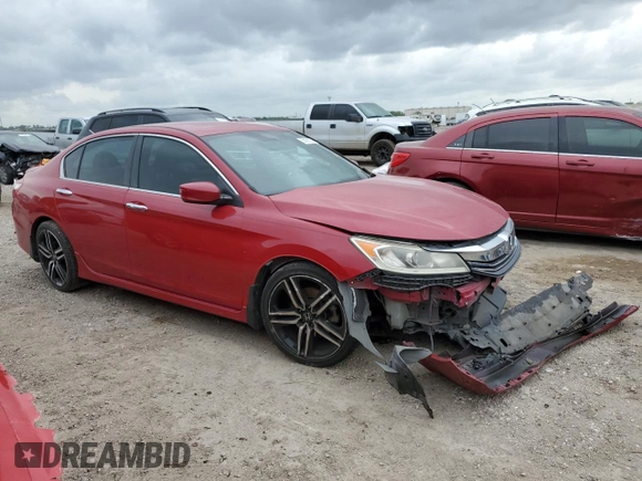 2016 Honda Accord Sport with VIN 1HGCR2F58GA187950, listed as a Copart auction lot 55161315 with 115,860 mi miles and Salvage title. Bid and sale history available at DreamBid. Image 4.