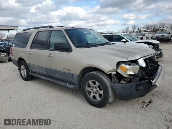 2007 Ford Expedition EL XLT with VIN 1FMFK15547LA27950, listed as a Copart auction lot 84349604 with 269,738 mi miles and Salvage Title. Bid and sale history available at carsss.com. Image 4.