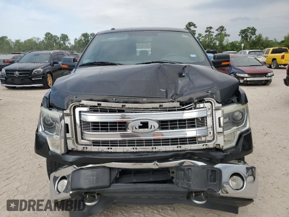 2014 Ford F-150 XL with VIN 1FTFW1ET1EFA43915, listed as a Copart auction lot 53135585 with 176,680 mi miles and Salvage title. Bid and sale history available at DreamBid. Image 5.