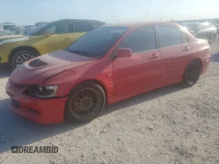 2005 Mitsubishi Lancer Evolution VIII z VIN JA3AH86DX5U016842, wystawiony jako Copart lot #51257475 z przebiegiem 72 698 mil mil oraz Szkoda całkowita • Salvage title. Historia ofert i sprzedaży dostępna na DreamBid. Obrazek 1.