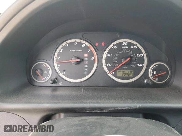 2005 Honda CR-V EX with VIN SHSRD788X5U310933, listed as a Copart auction lot 52030665 with 172,327 mi miles and Salvage Title. Bid and sale history available at DreamBid. Image 9.