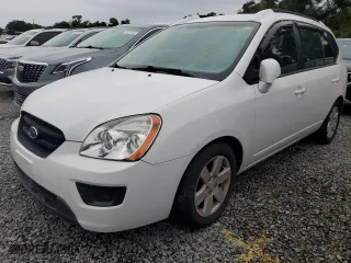 2007 Kia Rondo LX with VIN KNAFG525X77042511, listed as a Copart auction lot 74114254 with 0 mi miles and Salvage Title. Bid and sale history available at carsss.com. Image 1.